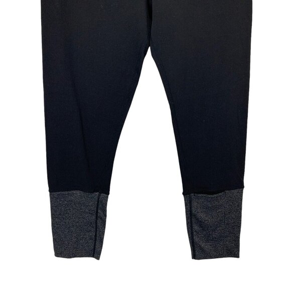 Lululemon Crop Leggings Black Gray Colorblock High Rise Athletic 6 - Picture 3 of 7